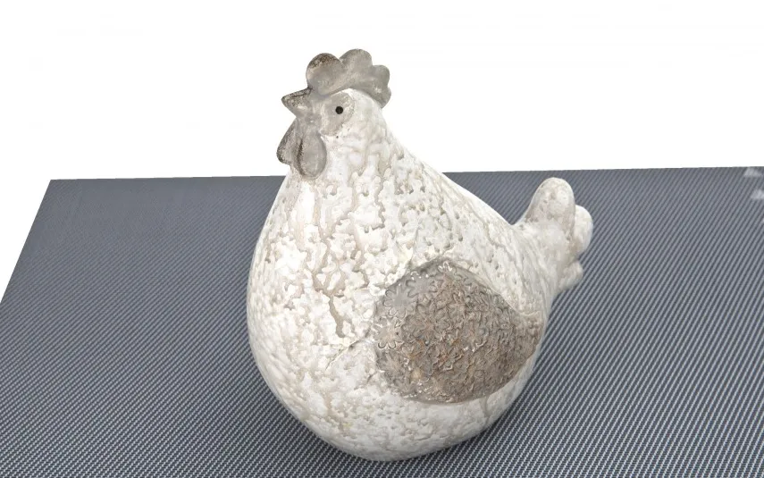 Dekor Pap Figurka Kura kremowo-brązowa 18,5 cm Clearance