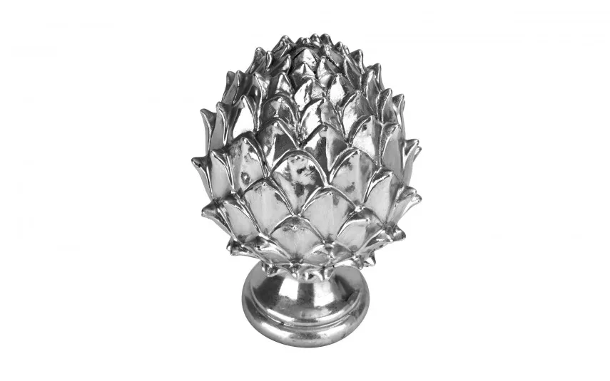 Art-Pol Figurka ozdobna Karczoch H22 cm Srebrny Outlet