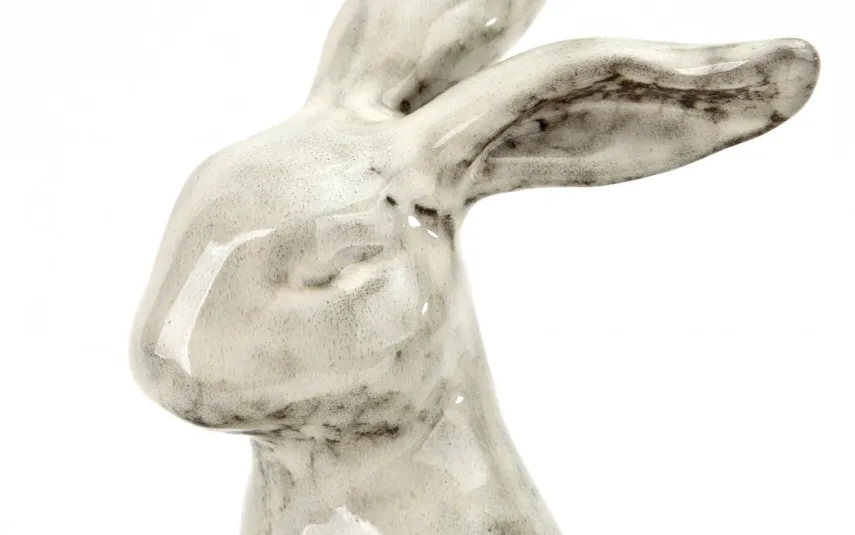 Dekor Pap Figurka ozdobna Królik szary 27,5 cm Sale
