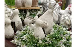 Dekor Pap Figurka ozdobna Kura szara 20 cm Clearance