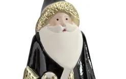 Witek Home Figurka ozdobna Mikołaj stojący czarno-złoty 30cm Best