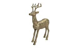 Ewax Figurka ozdobna Renifer H44,5 cm złota metalowa New
