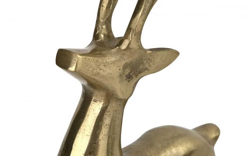 Ewax Figurka ozdobna Renifer H37 cm złota metalowa Sale