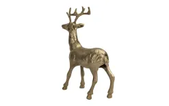 Ewax Figurka ozdobna Renifer H44,5 cm złota metalowa New