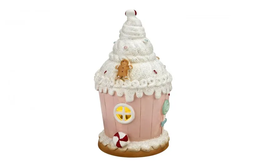 Art-Pol Figurka ozdobna Różowy Domek Outlet