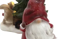 Ewax Figurka ozdobna Skrzat czerwony z choinką LED Discount