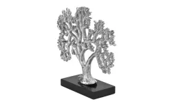 Dekor Pap Figurka ozdobna srebrne drzewo IR0180 New
