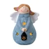 Dekor Pap Figurka ozdobna świecąca Aniołek niebieski 19 cm Outlet