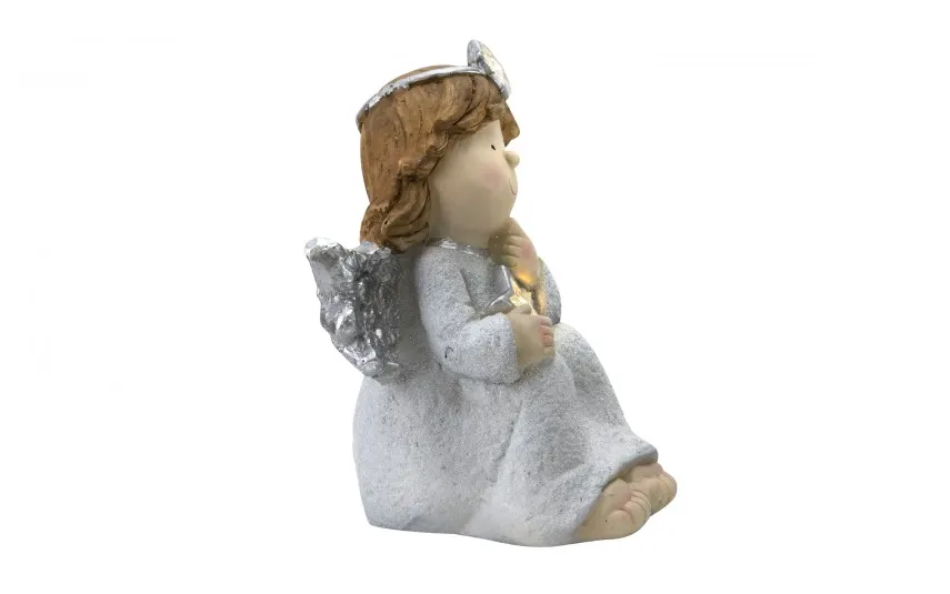 Dekor Pap Figurka ozdobna świecąca Aniołek LED 41 cm New