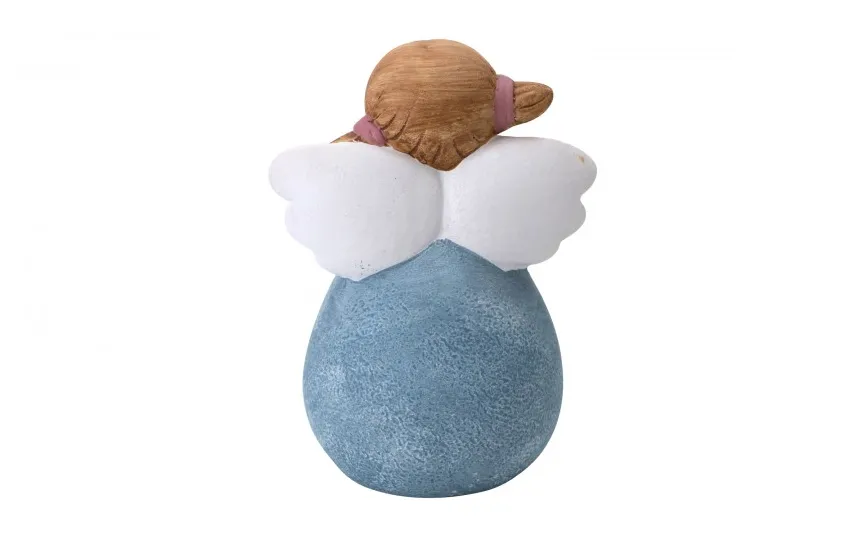 Dekor Pap Figurka ozdobna świecąca Aniołek niebieski 19 cm Outlet