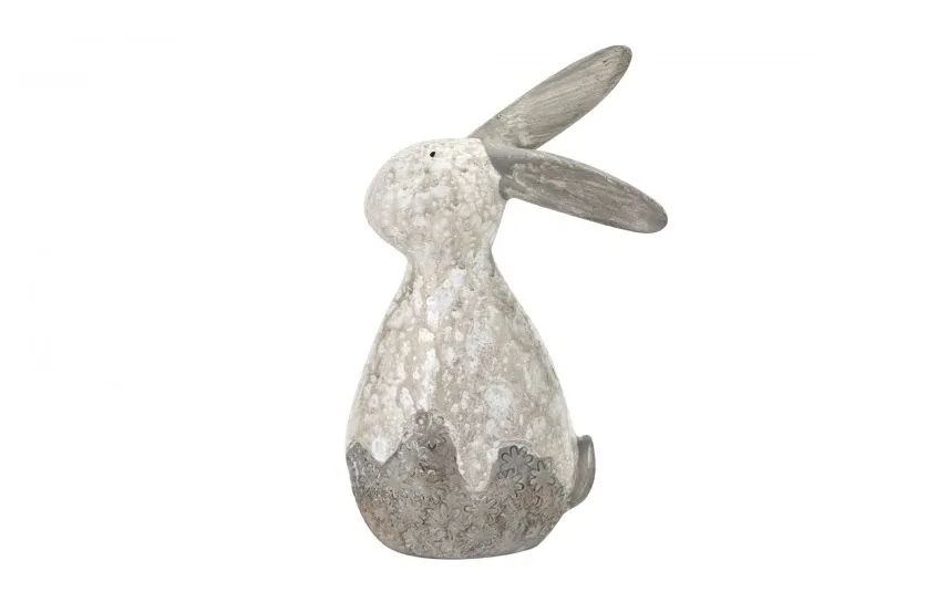 Dekor Pap Figurka ozdobna Zajączek kremowo-brązowy 18,5 cm Discount