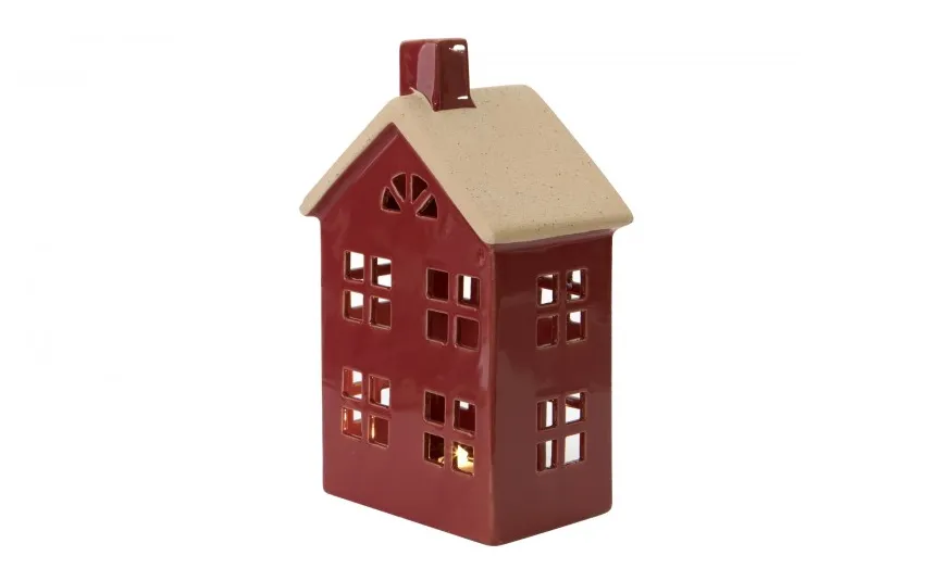 Art-Pol Figurka świecąca Domek ceramiczny czerwony duży 8044 Online