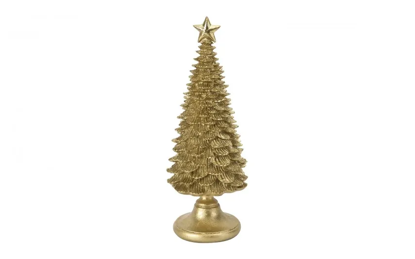 Art-Pol Figurka świąteczna Choinka złota 42,5 cm 171471 Clearance