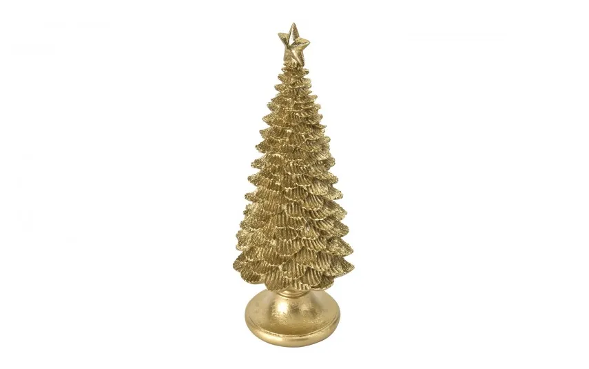 Art-Pol Figurka świąteczna Choinka złota 42,5 cm 171471 Clearance