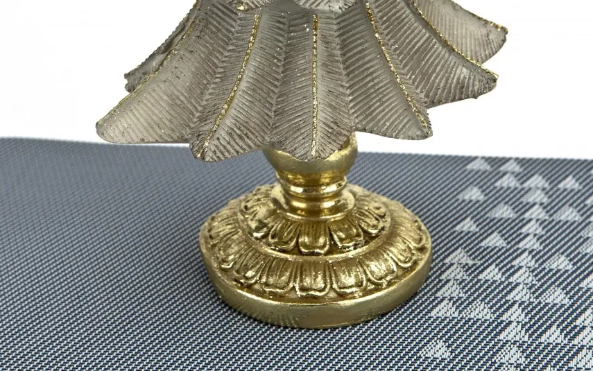Ewax Figurka świąteczna Choinka szaro-złota 28 cm Hot