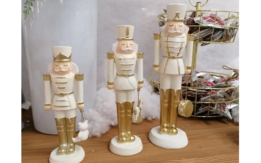 Inna Figurka świąteczna Dziadek do orzechów 29 cm złoty Discount