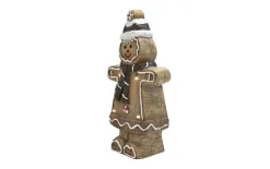 Art-Pol Figurka świąteczna Dziewczynka Piernikowa świecąca LED 44 cm Outlet
