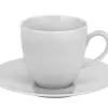 Karolina Filiżanka 250 ml + spodek 16 cm ZEN biała New