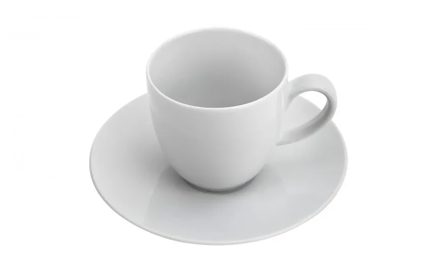 Karolina Filiżanka 250 ml + spodek 16 cm ZEN biała New
