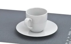 Karolina Filiżanka 250 ml + spodek 16 cm ZEN biała New