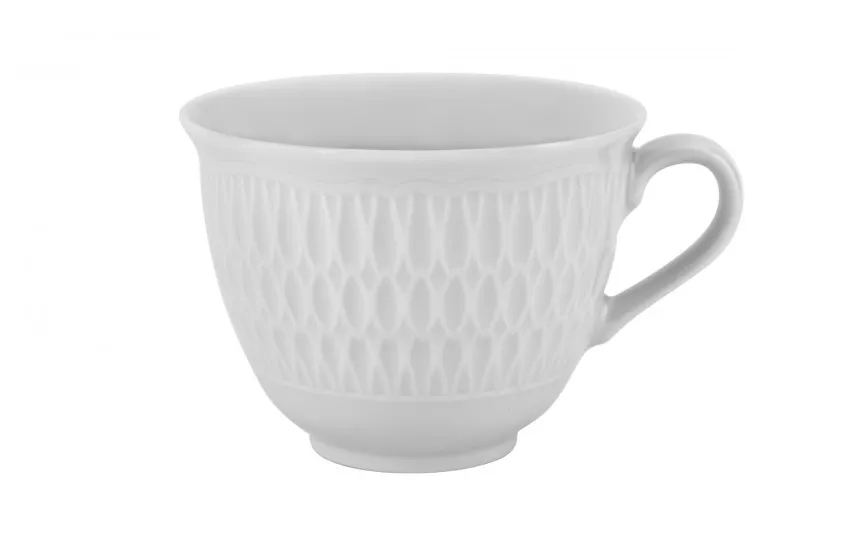 Cmielow Filiżanka 250 ml + spodek Sofia Biała Clearance