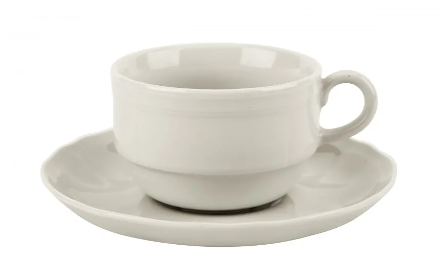 Karolina Filiżanka 300 ml ze spodkiem Castel Cream Outlet
