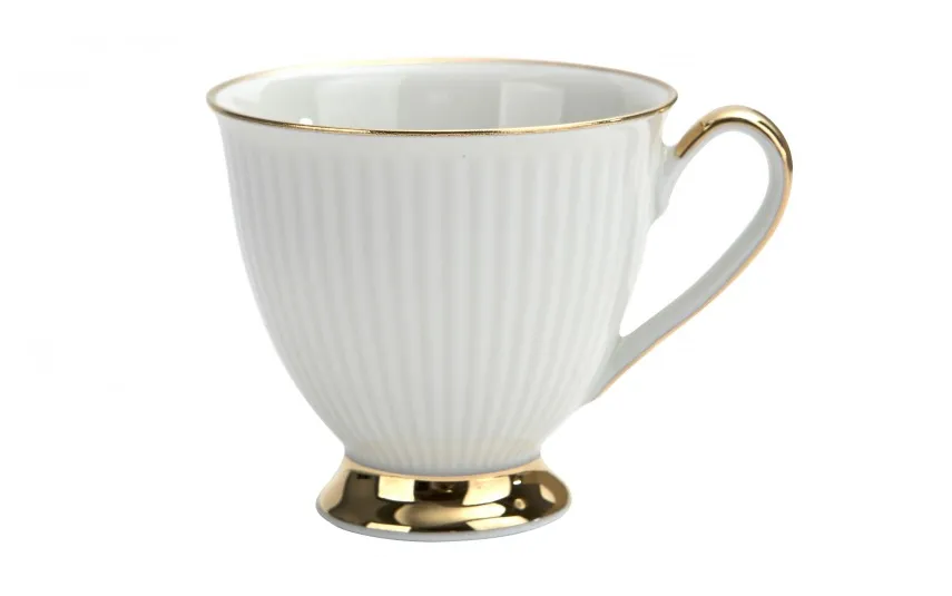 Cmielow Filiżanka 250 ml ze spodkiem Dalia Perła Fashion