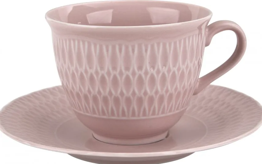 Cmielow Filiżanka + spodek 250ml/16 cm Sofia Różowa Hot