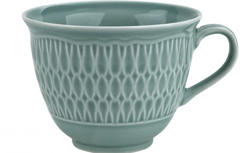 Cmielow Filiżanka + spodek 250ml/16 cm Sofia Zielona New