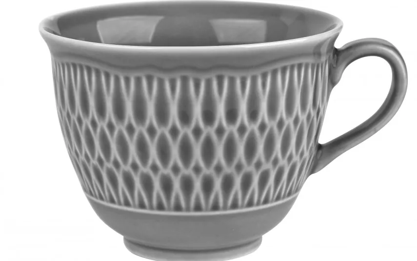 Cmielow Filiżanka + spodek 250ml/16 cm Sofia Szara Outlet