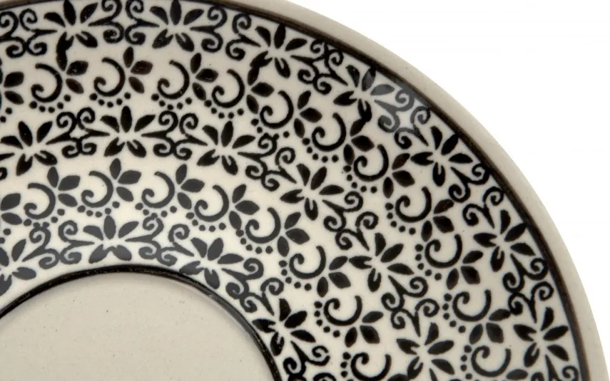 Boleslawiec Filiżanka ceramiczna 500 ml + spodek Bolesławiec Dekor 941 New