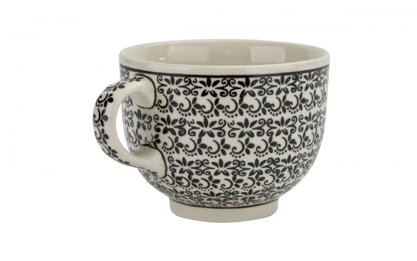 Boleslawiec Filiżanka ceramiczna 500 ml + spodek Bolesławiec Dekor 941 New