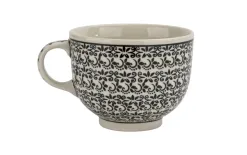 Boleslawiec Filiżanka ceramiczna 500 ml + spodek Bolesławiec Dekor 941 New