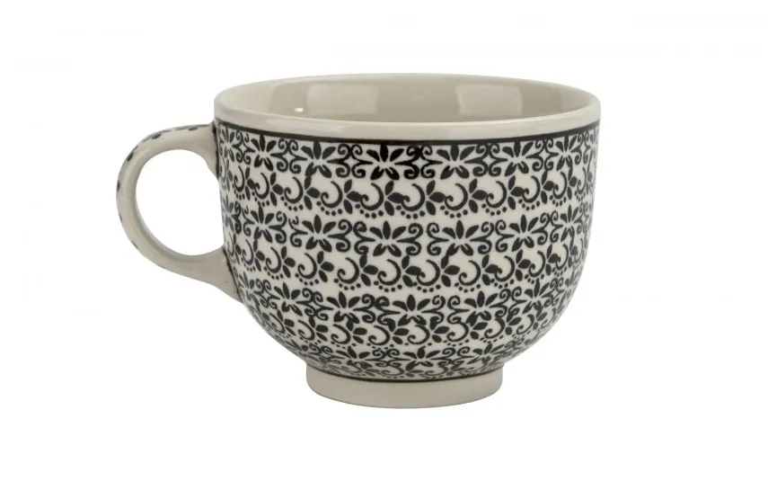 Boleslawiec Filiżanka ceramiczna 500 ml + spodek Bolesławiec Dekor 941 New