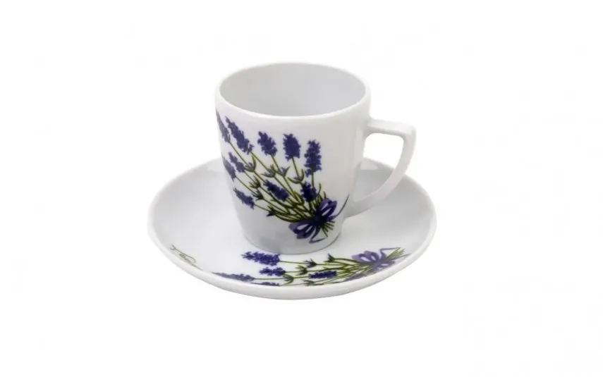 Lubiana Filiżanka do espresso 100 ml + spodek Beata/Sonia Lawenda Online