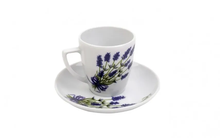 Lubiana Filiżanka do espresso 100 ml + spodek Beata/Sonia Lawenda Online