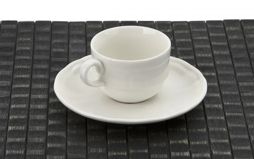 Cmielow Filiżanka do espresso 100 ml + spodek Sofia Biała Discount