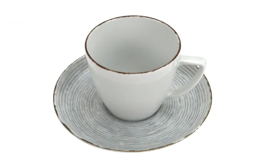Lubiana Filiżanka porcelanowa 350 ml + spodek Rayado 101/9015 Hot