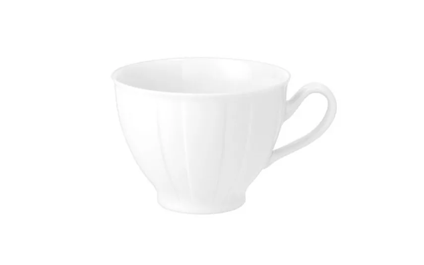 Cmielow Filiżanka porcelanowa 250 ml + spodek Oktawa biała 0001 Discount