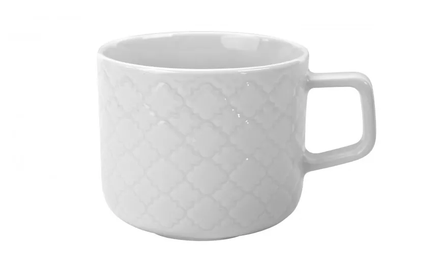 Lubiana Filiżanka porcelanowa 250 ml + spodek Marrakesz Biały Online