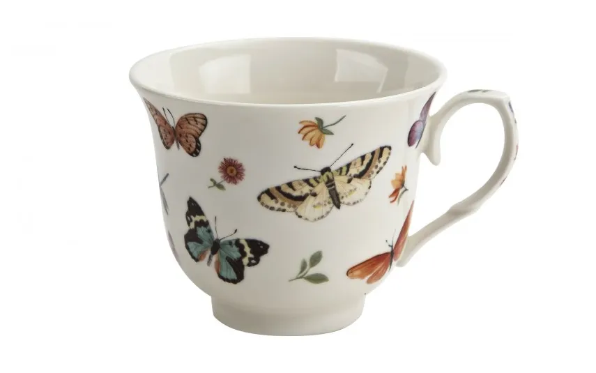 Duo Filiżanka porcelanowa 250 ml + spodek Butterflies Fashion
