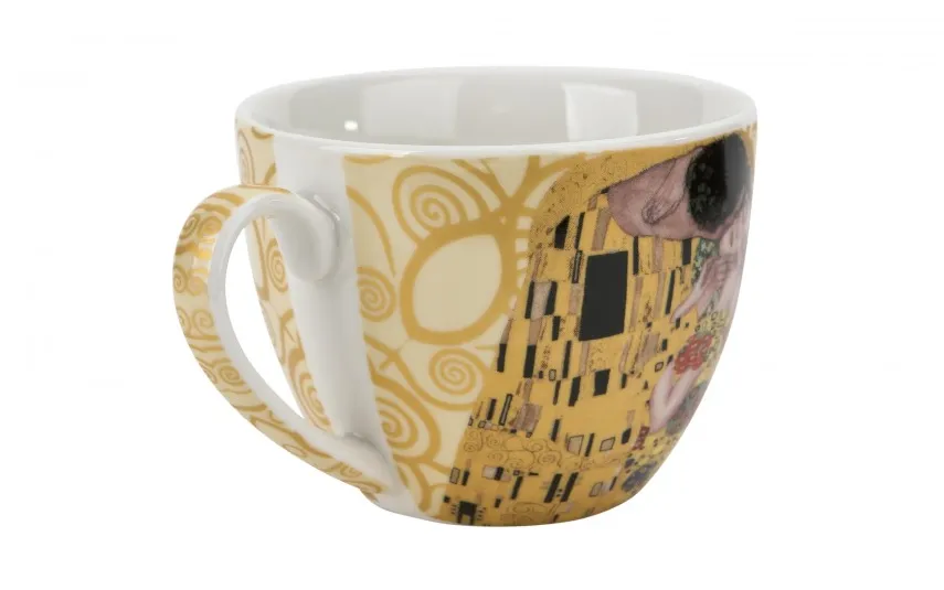 Duo Filiżanka porcelanowa 250 ml + spodek The Kiss Ecru Hot