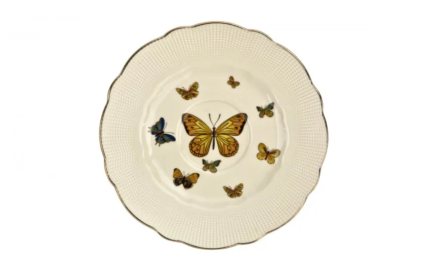 Duo Filiżanka porcelanowa 260 ml + spodek Motylki Clearance