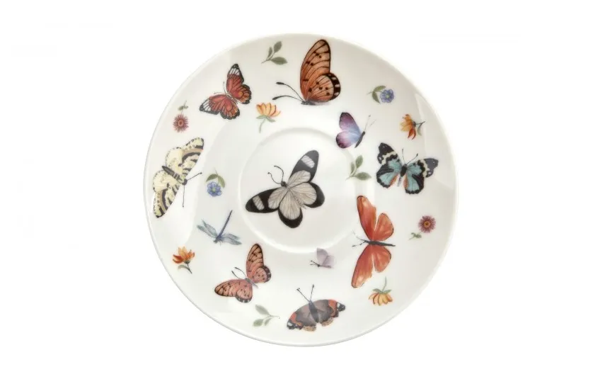 Duo Filiżanka porcelanowa 250 ml + spodek Butterflies Fashion
