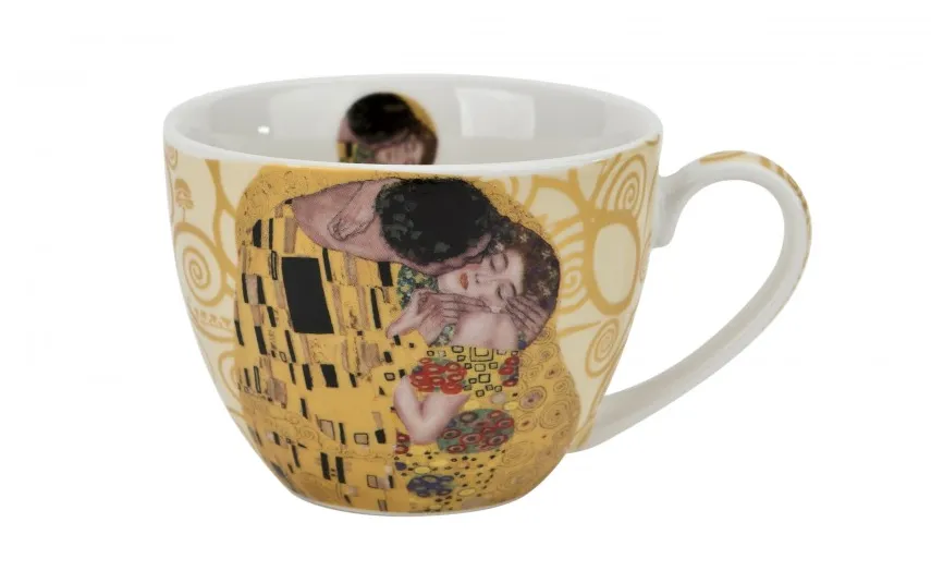 Duo Filiżanka porcelanowa 250 ml + spodek The Kiss Ecru Hot