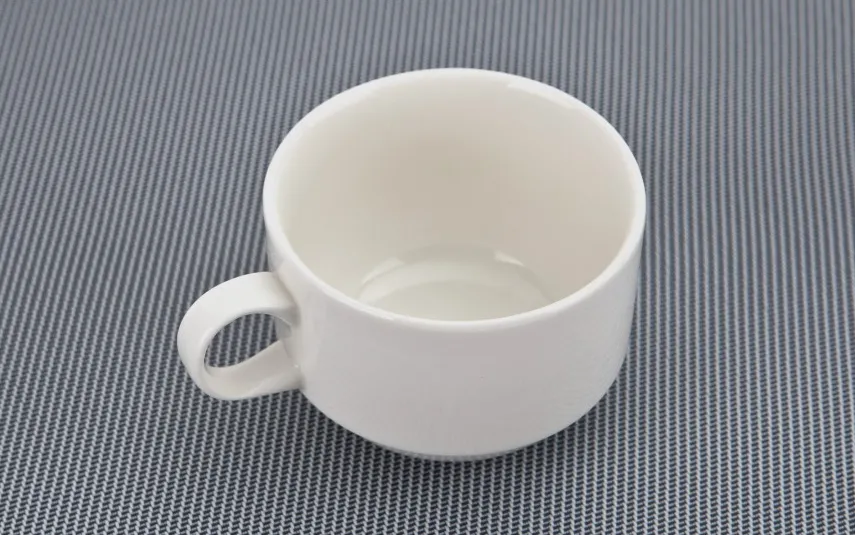 Cmielow Filiżanka porcelanowa 320 ml + spodek Dalia Zielona Sale