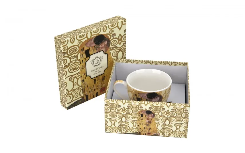 Cmielow Filiżanka porcelanowa 320 ml + spodek Dalia Szara Hot