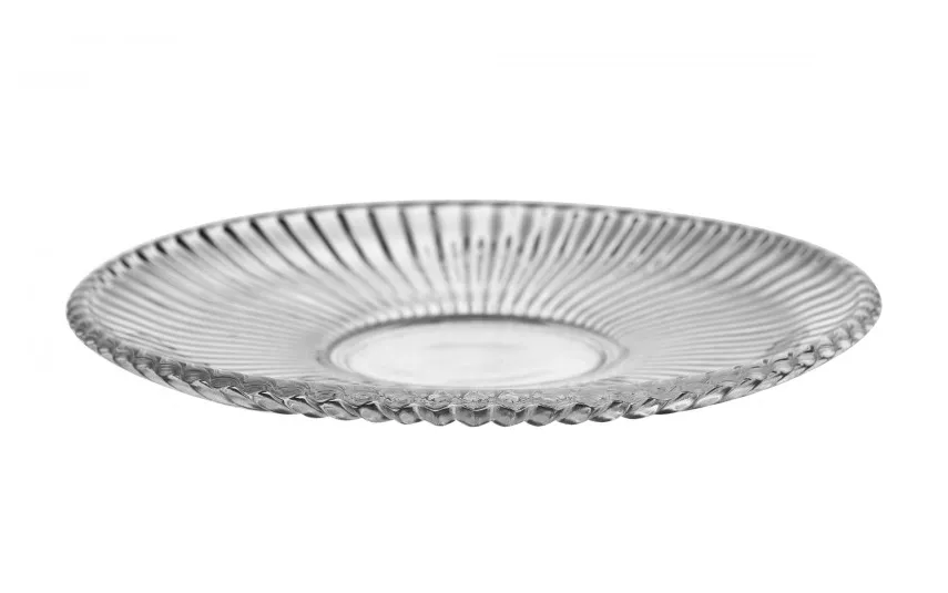 Altom Design Filiżanka szklana 250 ml + spodek Selena Hot