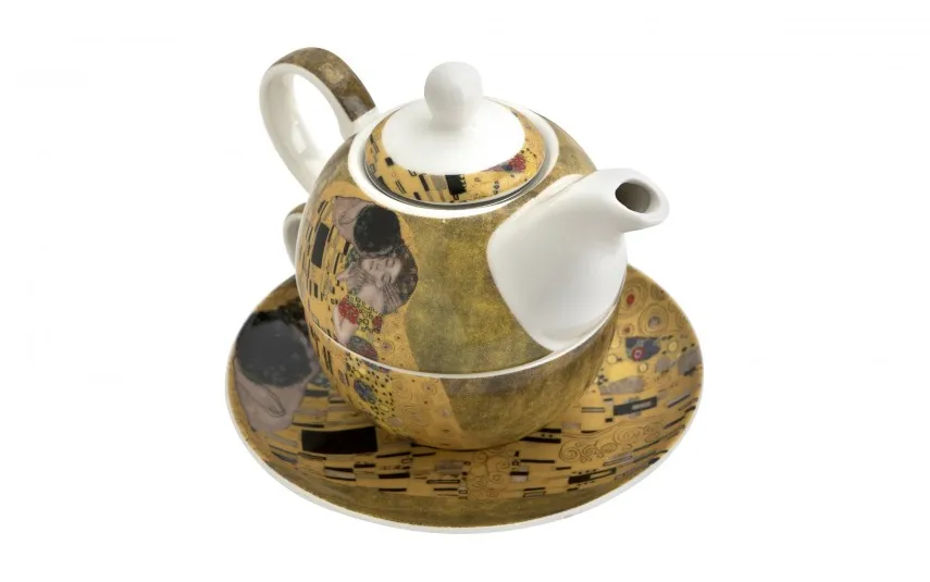 Duo Filiżanka z dzbankiem i zaparzaczem Tea for One The Kiss Classic Sale