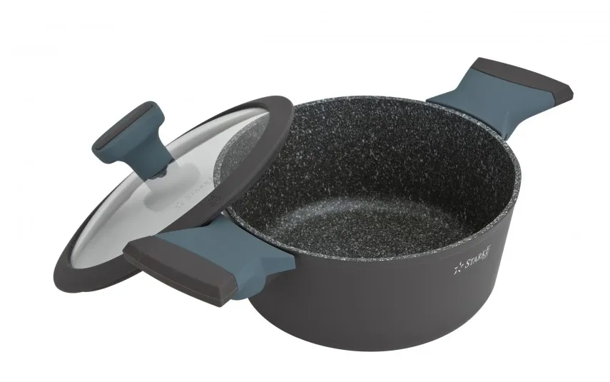 Starke PRO Garnek 2,6 L Luxury Grey z powłoką Marble na indukcję Best
